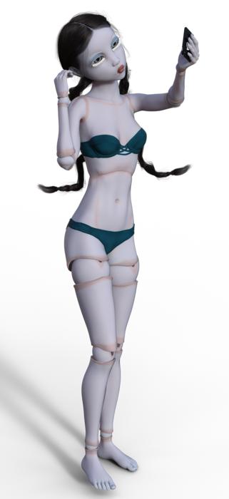 doll selfie bjd parody allusion
