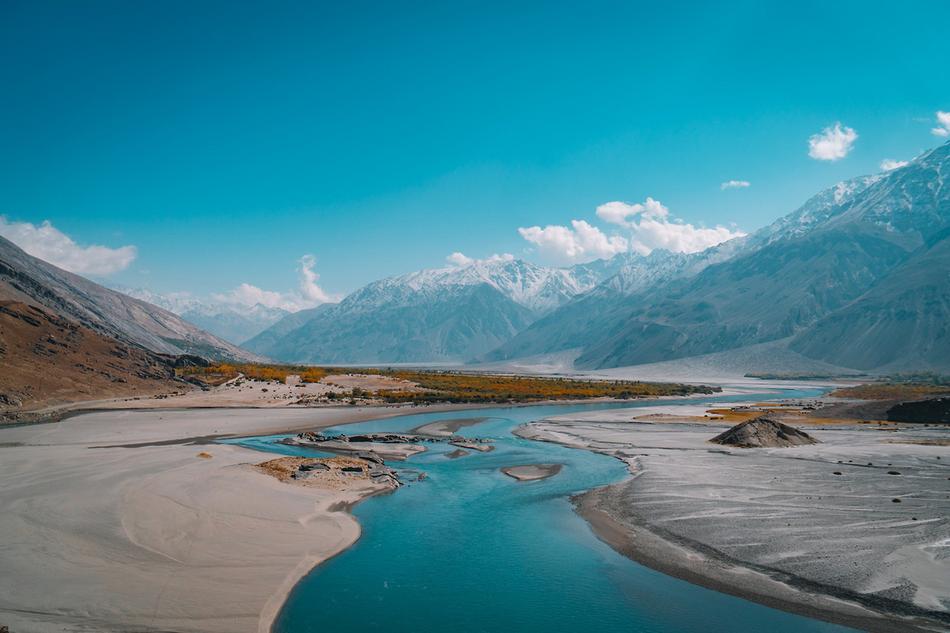 Natural Water Landscape Mountain
