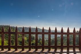 Fence Wood Sky