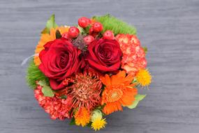 Bouquet Flowers Mounting