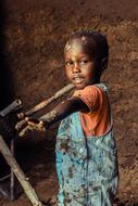 dirty african Child Portrait