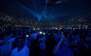 Music Concert people blue light