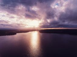 Sunset Body Of Water Dawn