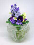 The vase of flowers is beautiful