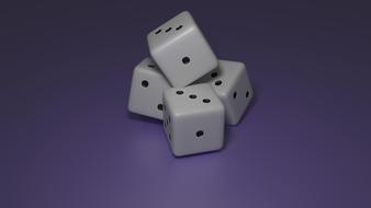 Dice Wallpaper White