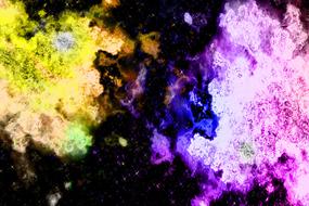 background explosion sky star art