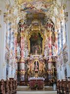 golden altar in a church