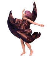 a cute little fairy in a dress
