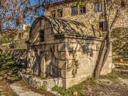 Fountain Stone Built Old