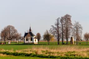 church in the green field