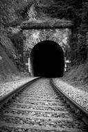 Railway Train Tunnel