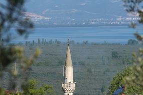 The Minaret Of Mosque Lake