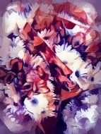 the flowers are beautiful in the box frame