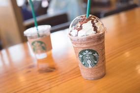 creamy coffee drink