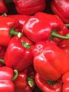 Fresh peppers are deliciously juicy
