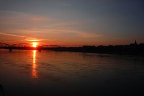 Sunset Toruń Panorama The