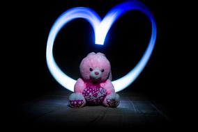 cute bear line light