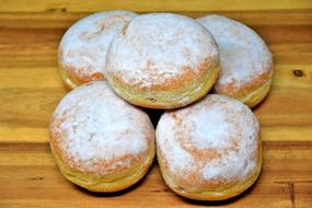 Donuts with sprinkles of sugar