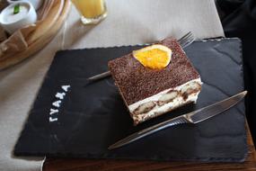 Chocolate cake with orange