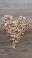 oatmeal heart