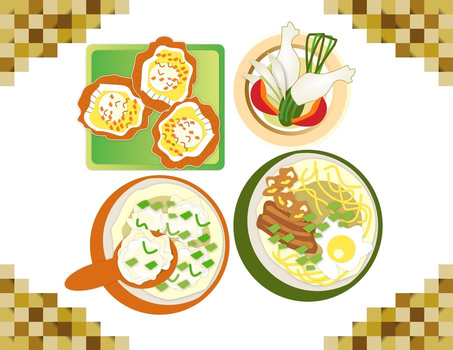 drawing of beautiful dishes