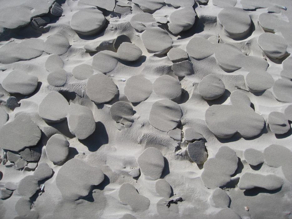 background unusual sand forms