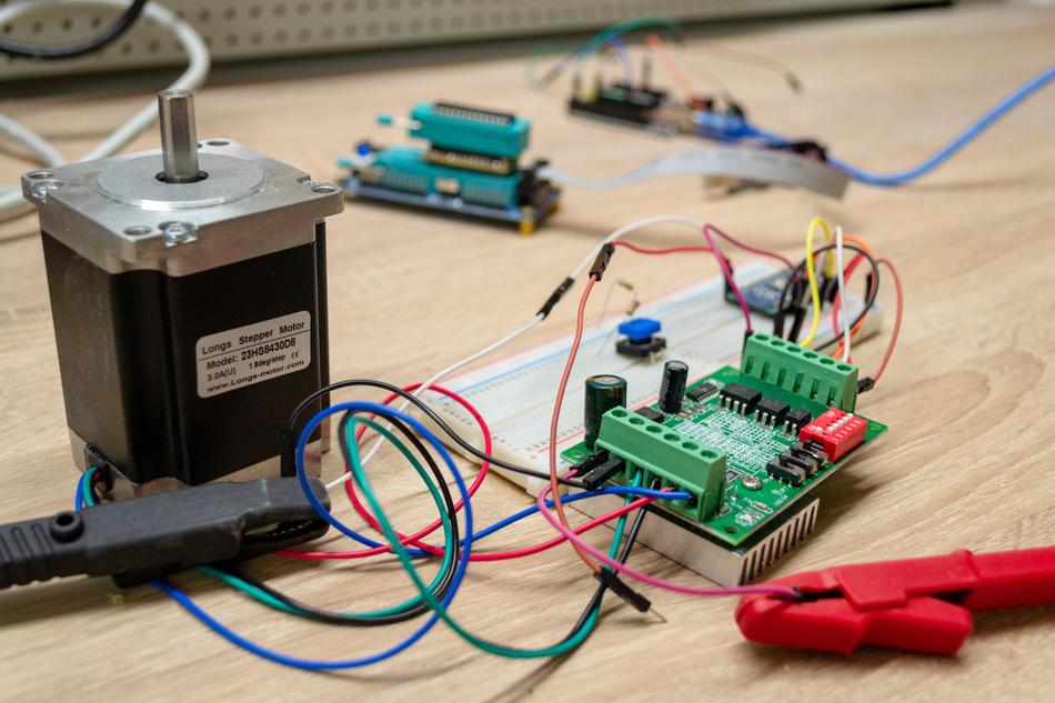 boards and stepper motor