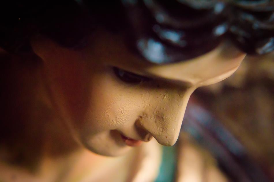 Macro Face Statue