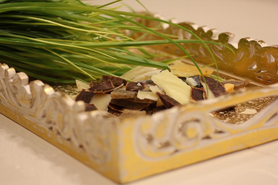 green grass plate