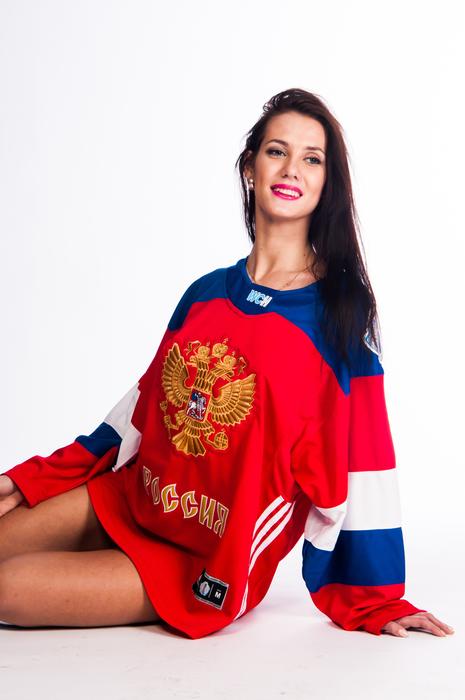 the girl model looks beautiful