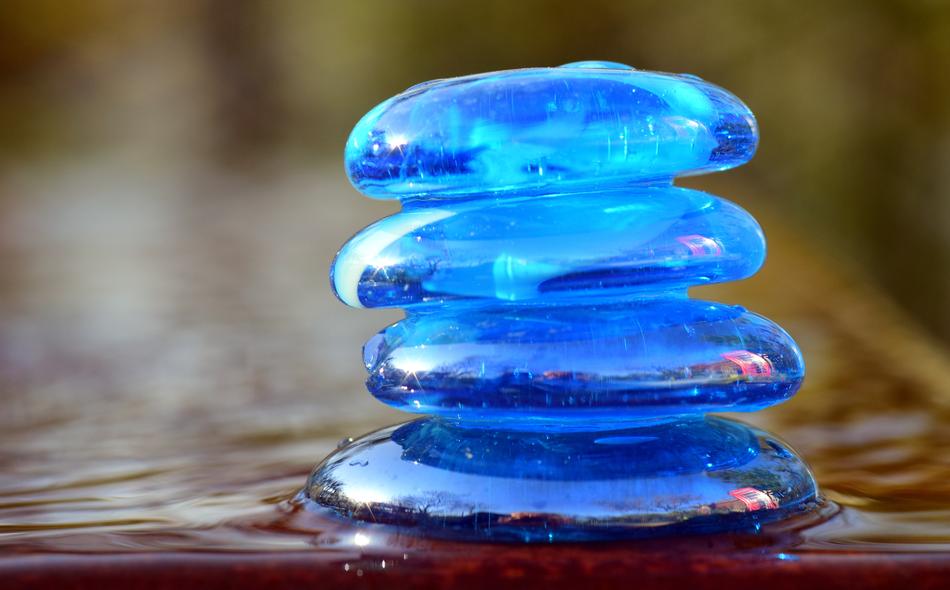 Stones Stacked Blue