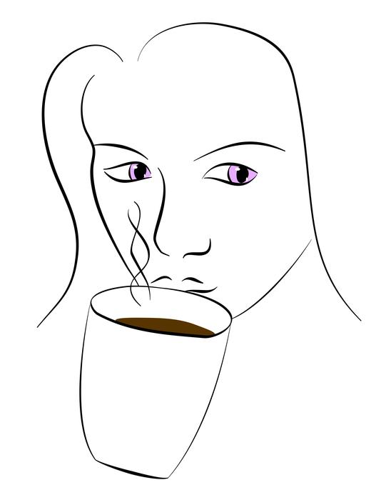 coffee coffe cafe espresso image of a girl with a mug of coffee