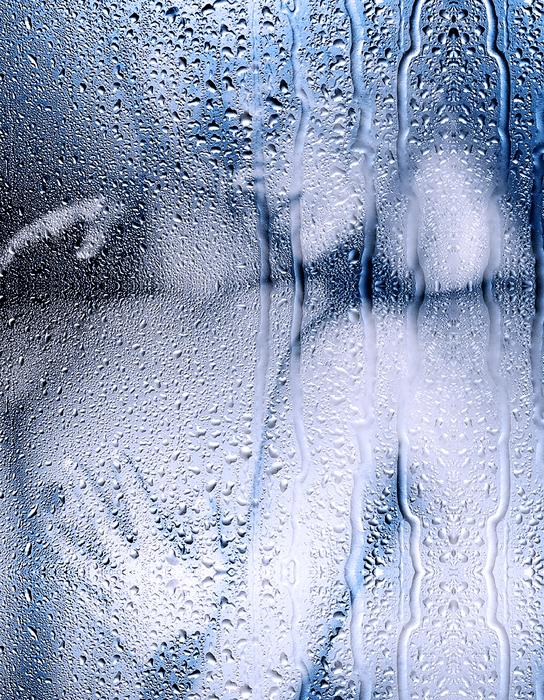 pair of blue glass view