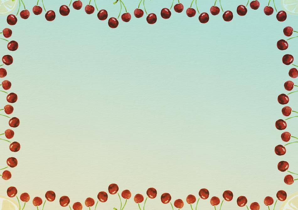 frame background image cherries