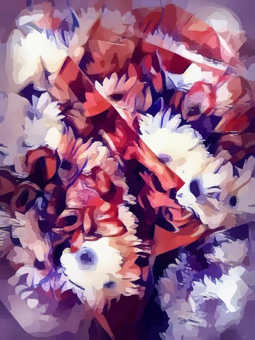 the flowers are beautiful in the box frame