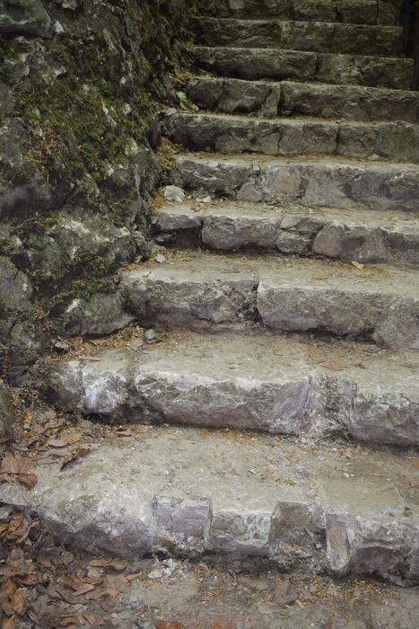 stone step in the dust