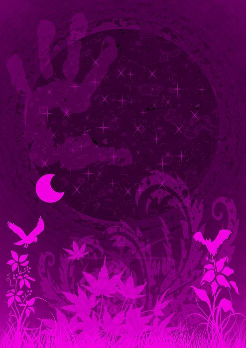 background cover magenta star