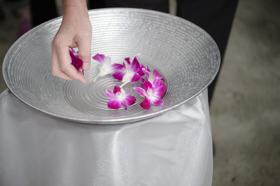 Flower hand bowl macro