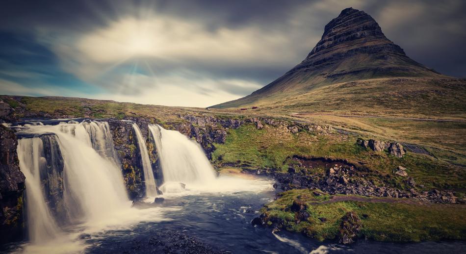 Kirkjufell Iceland Waterfall