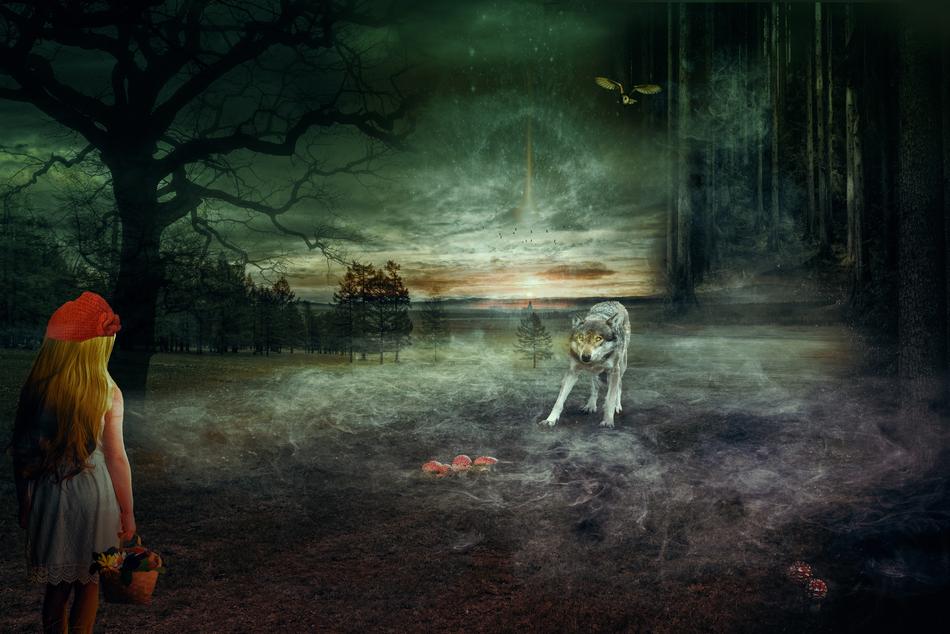 Fairy Tales Rotkäppchen Wolf