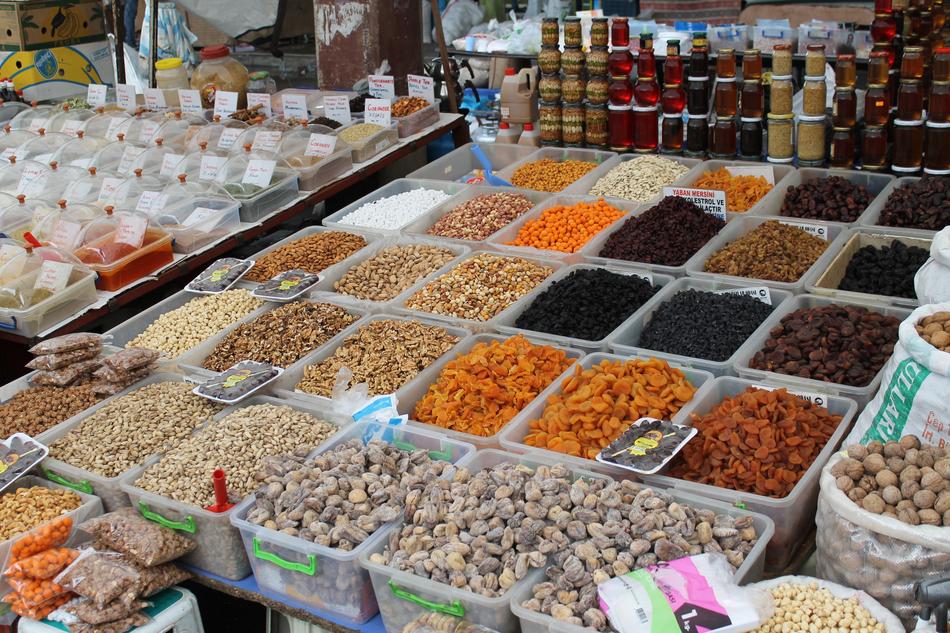 Dried fruit in a box