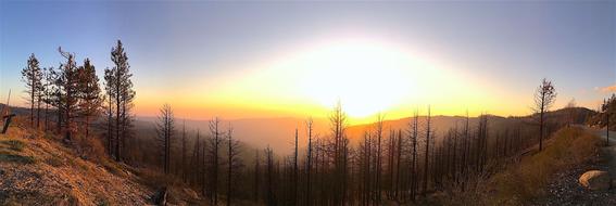 Panoramic Sunset Landscape