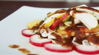 chopped roasted vegetables
