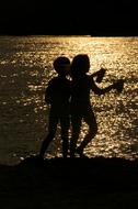 Beach Silhouette Two