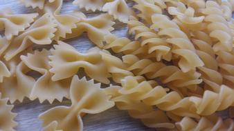 dry swirled noodles