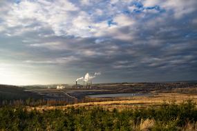 Factory Landscape Lake Power