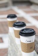 three coffee cups