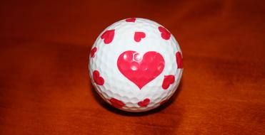 red heart is a beautiful ball