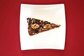 slice of walnut cake