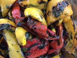 roasted peppers with spices